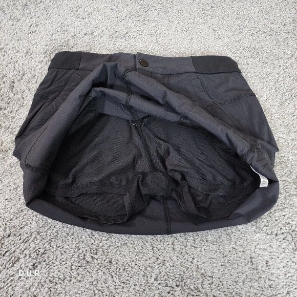 Athleta Trekkie Skort‎ 2.0 Smoke Gray Women's Size 4 Pockets Athletic Lined - Picture 6 of 11